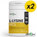 Atletic Food Л-Лизин L-Lysine 1000 mg - 240 капсул (2 шт по 120 капсул)